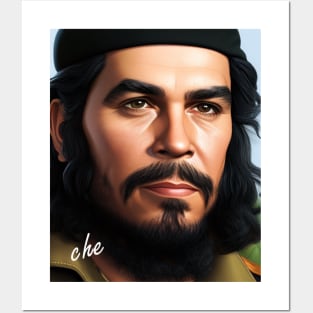 Realistic Portrait of Che Guevara Posters and Art